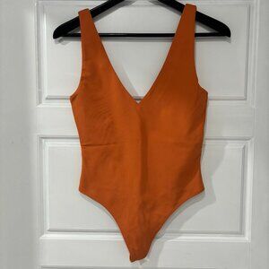 Babaton Orange Bodysuit Size Medium